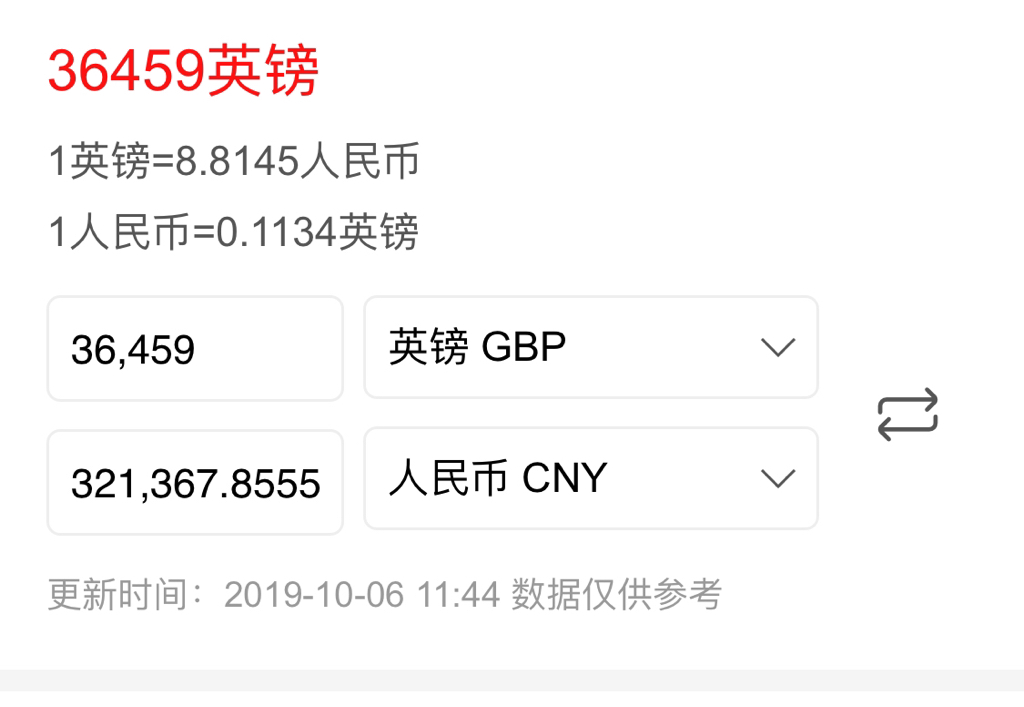 今日英镑汇率人民币汇率(今日英镑汇率人民币汇率走势图)